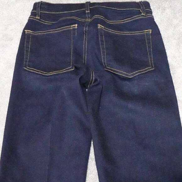 Frame Le High Flare Jeans Women's Size 27 Dark Wash Denim Flat Front Workwear - Picture 9 of 14
